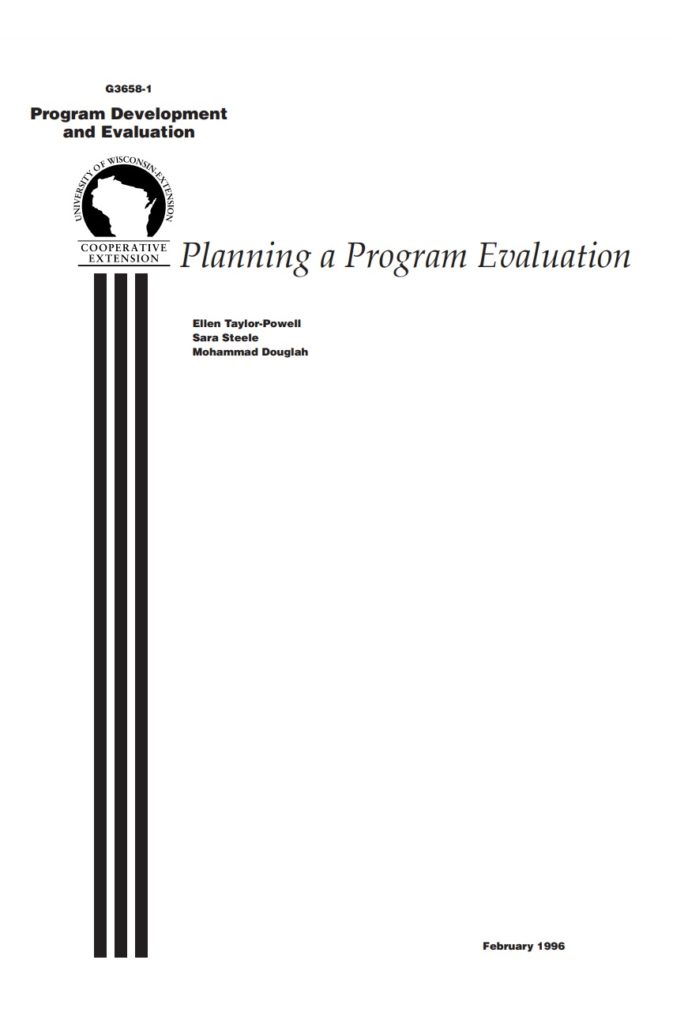 Evaluation Plan Example