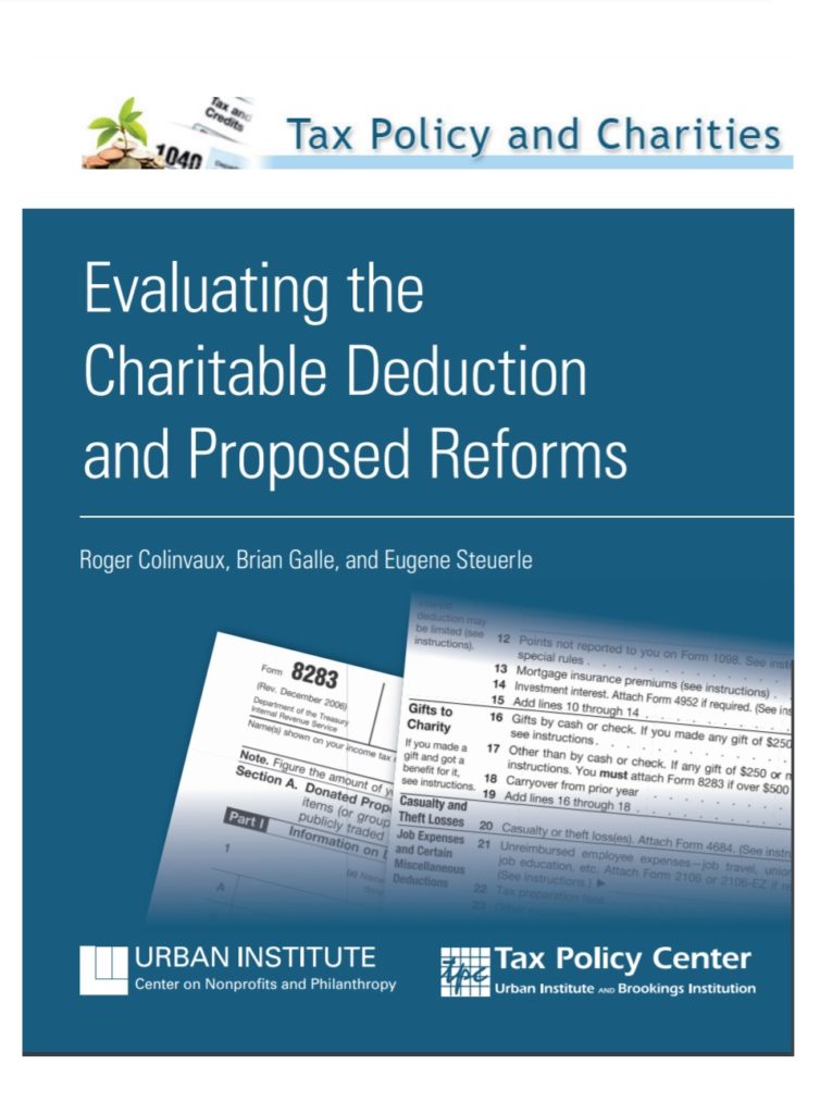 Tax Policy and Charity Estimate Template