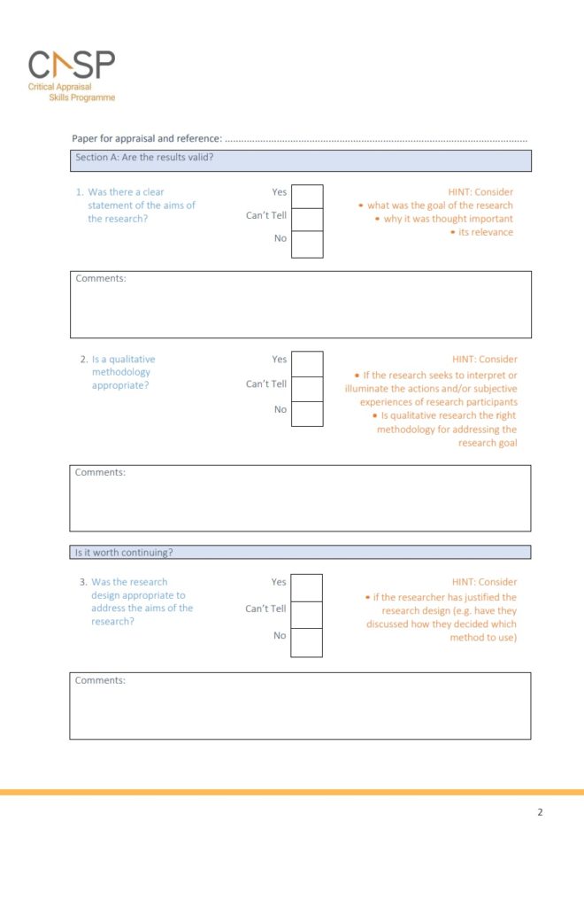 Question Answer Checklist Template