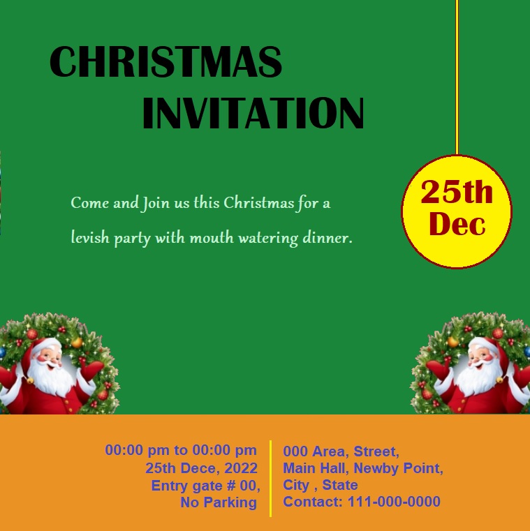 Christmas Invitation Templates