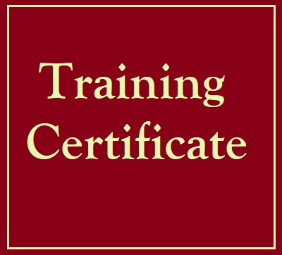 Training Certificate